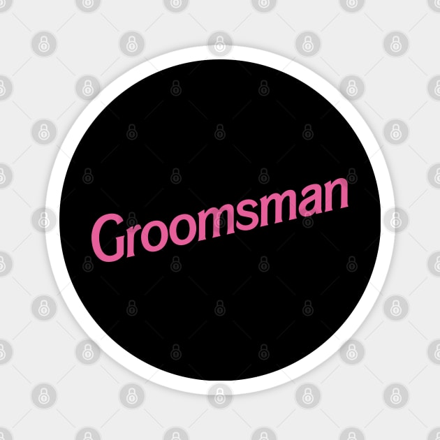 Groomsman Barbie logo Magnet by byb